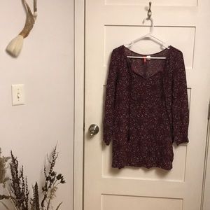Maroon Paisley Tunic